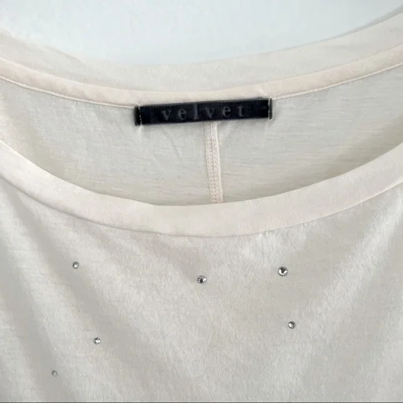 Velvet Brand Pink Rhinestone Loose Shirt - Picture 2 of 5